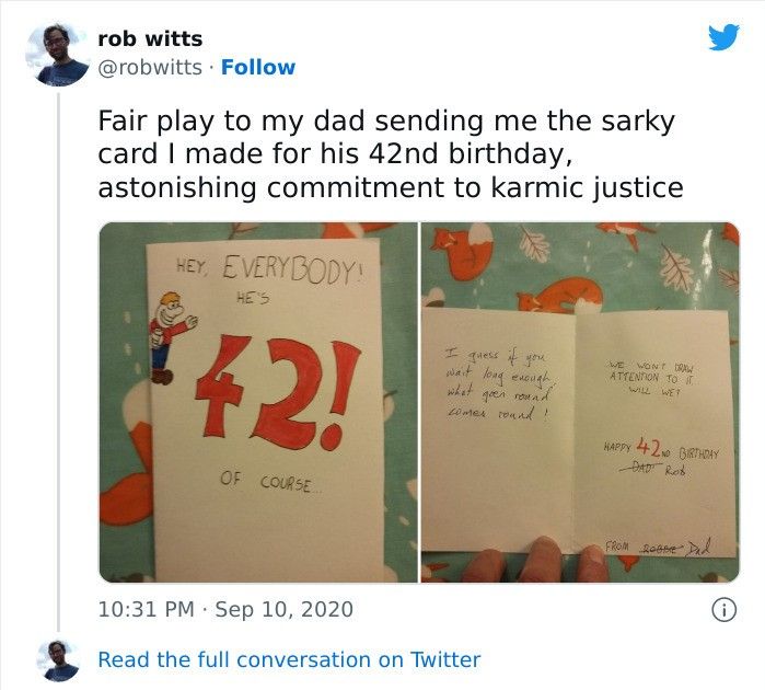 Dad Waits 28 Years To Return Birthday Card To Son