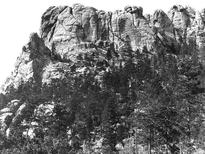 Mount Rushmore Before The Presidents Were Carved In. It Was Called Six Fathers At This Point