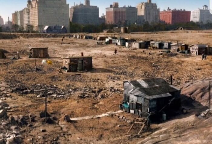 A Photo Of Central Park During The Great Depression (1933)