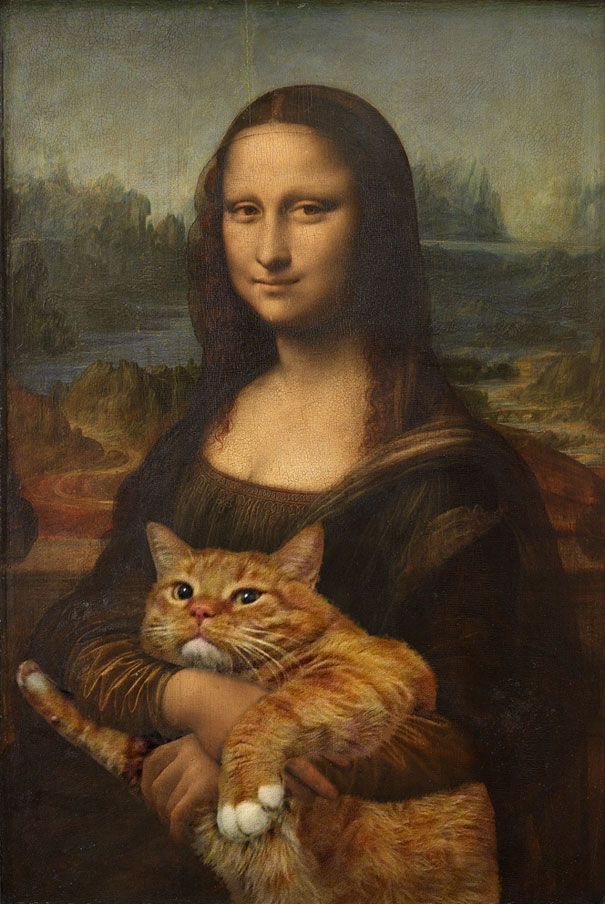 Artist Photoshops Her Fluffy Cat Into The Most Famous Paintings In Art History, And The Results Won The Internet