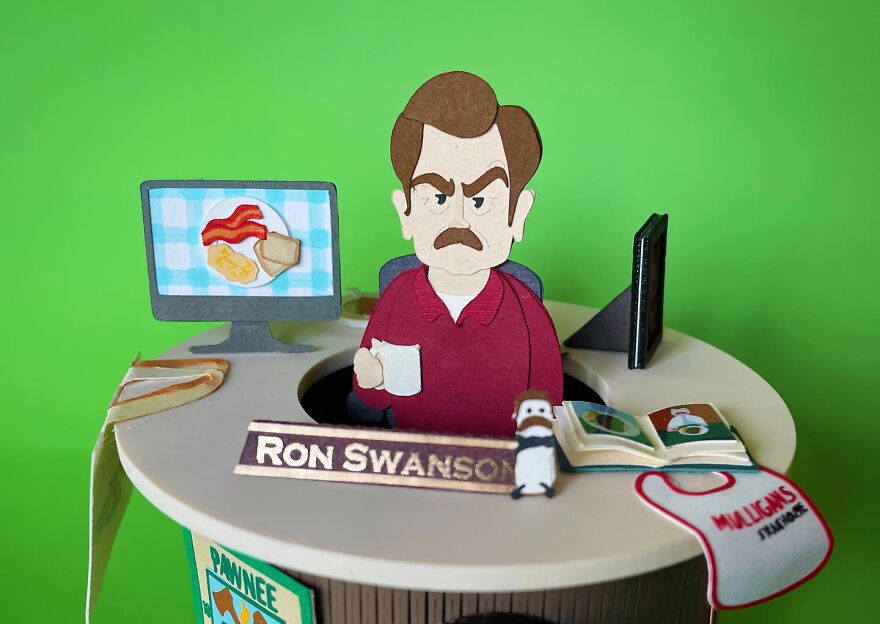 I Used Paper Art To Create The Characters Of Popular TV Shows - And They Look Awesome!