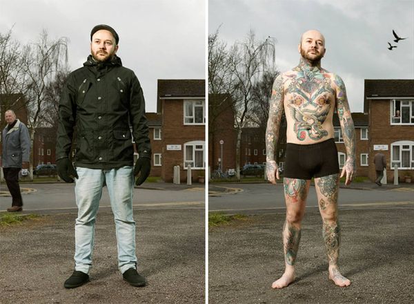 20 Tattooed People Revealed What They Hide Beneath Their Clothes
